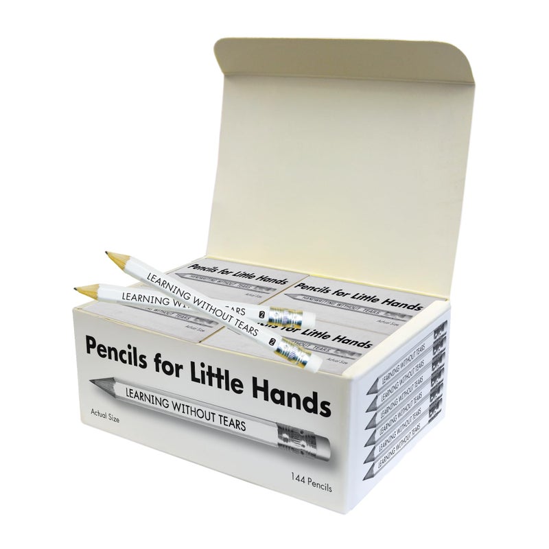 Handwriting Without Tears, Pencils for Little Hands, Age 5+, Kindergarten, 144#2 Graphite Pencils, Mini Pencils, Bulk School Supplies, Tutoring, Writing - Image 1